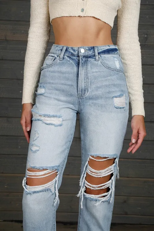 High Rise Girlfriend Jeans