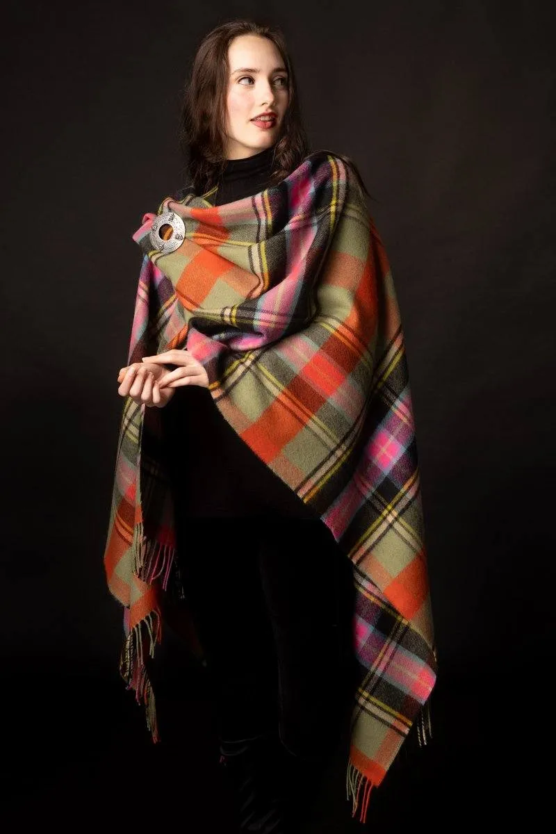 Highlander Ruana (Bruce of Kinnaird Tartan)