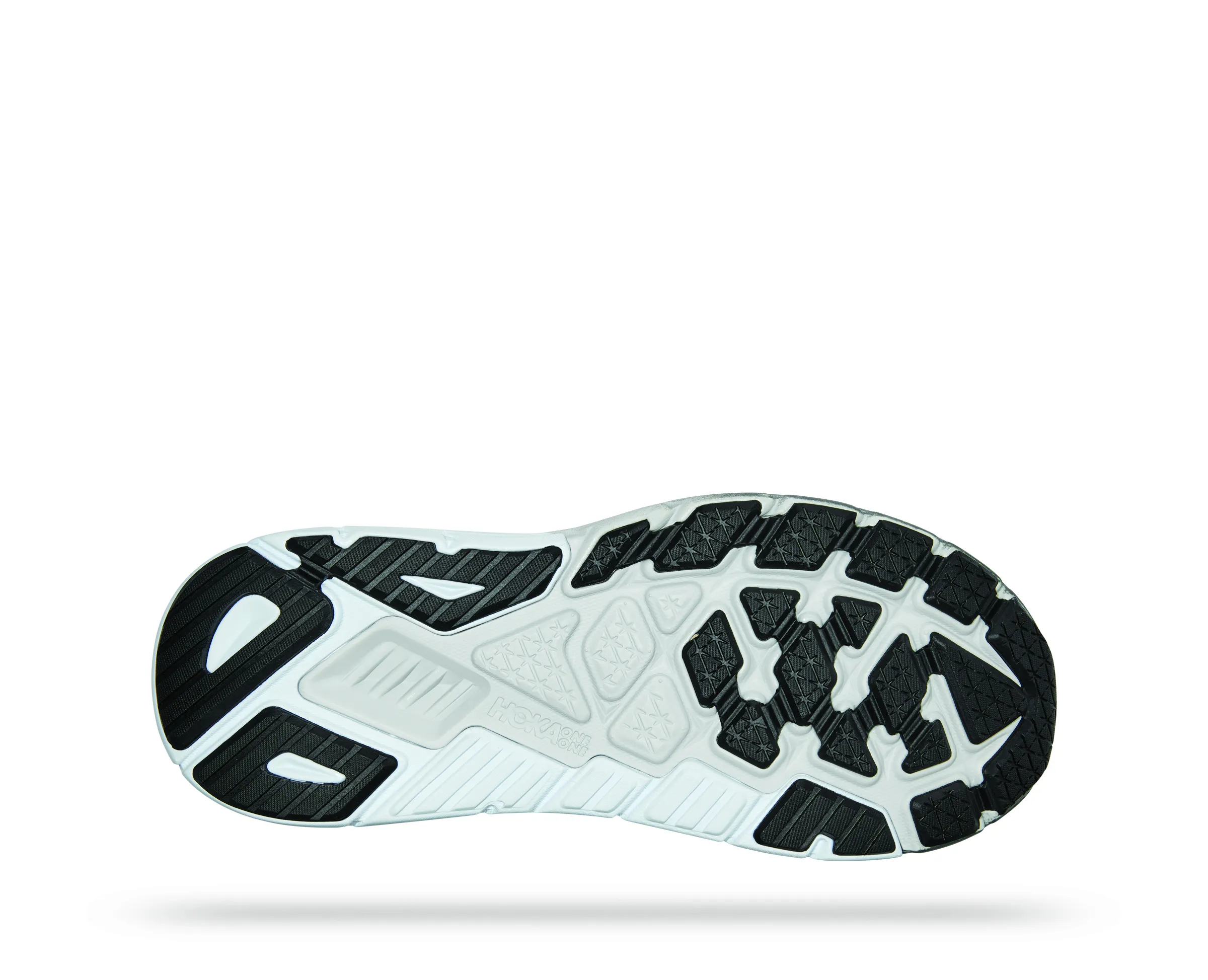 Hoka Womens Arahi 6 Lightweight Support Sneaker- Black White