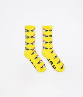 HUF Civil Disobedience Socks - Yellow