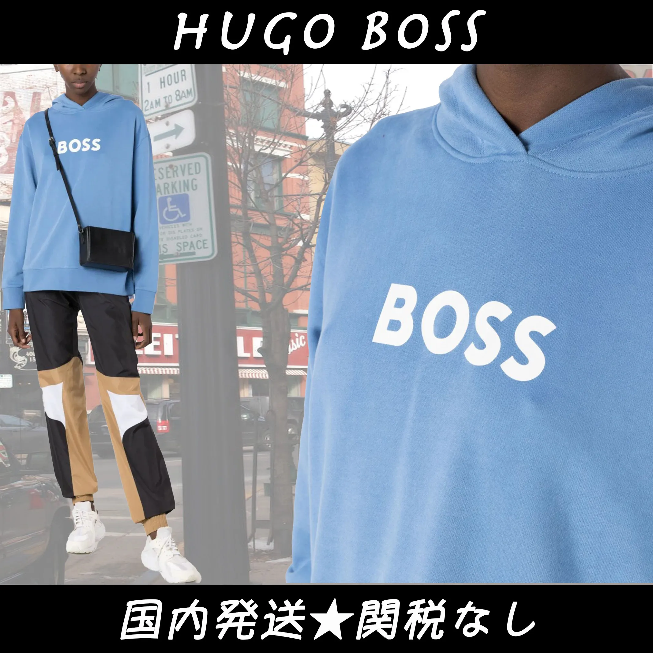 Hugo Boss  |Unisex Street Style Long Sleeves Plain Cotton Logo