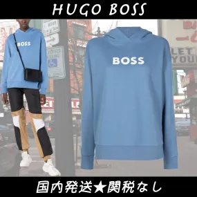 Hugo Boss  |Unisex Street Style Long Sleeves Plain Cotton Logo