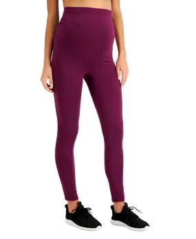 ID Ideology Women's Maternity Leggings Purple Size Medium