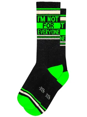 I'm Not For Everyone Ribbed Gym Socks