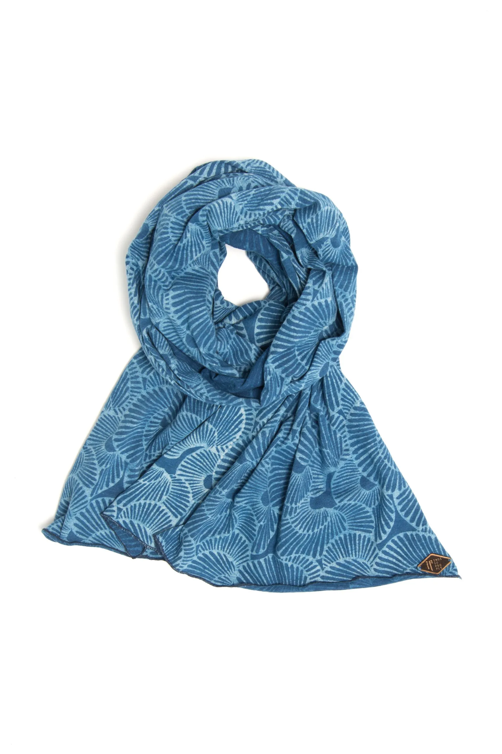 Indigo People Shell Scarf