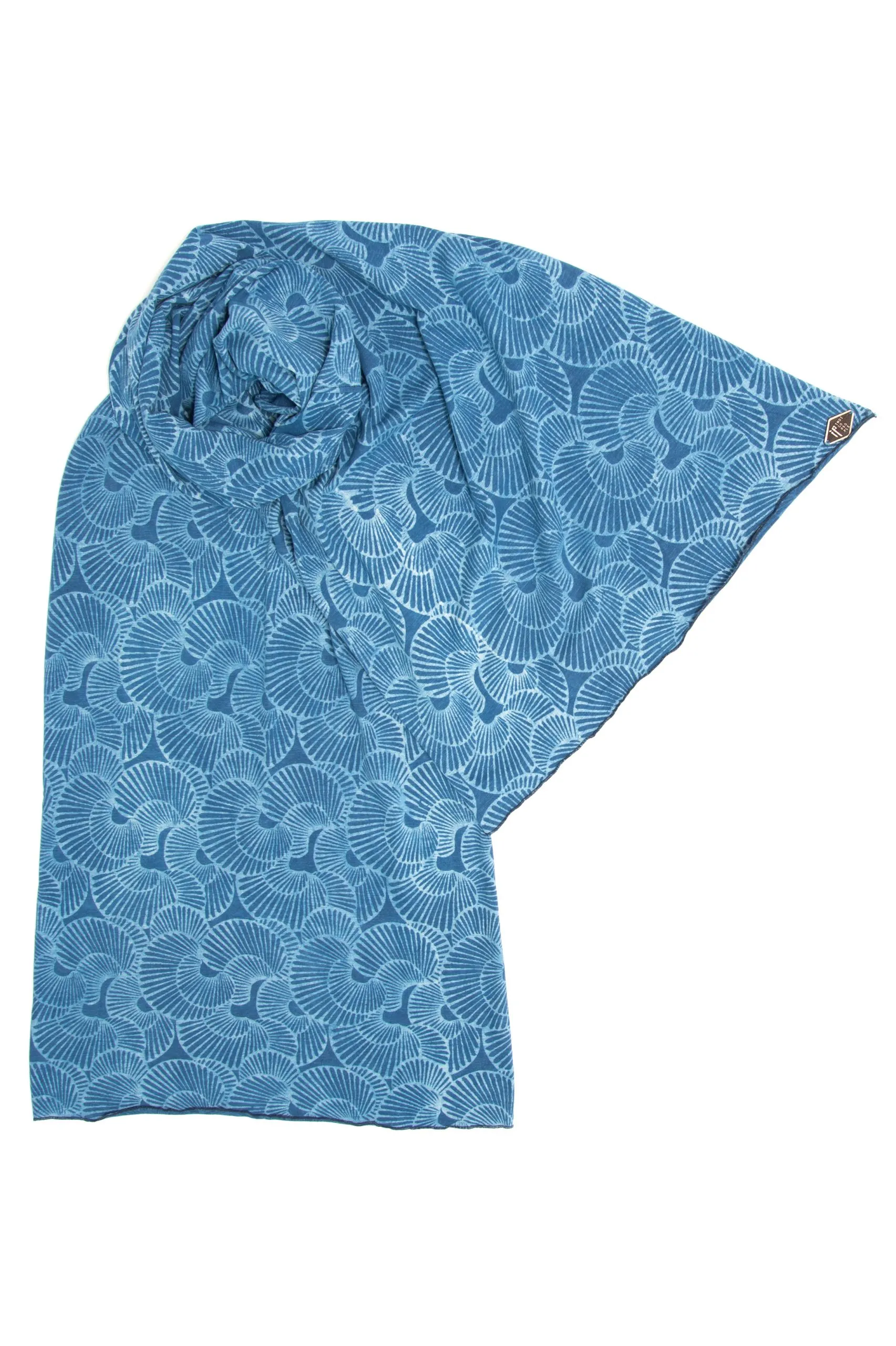 Indigo People Shell Scarf