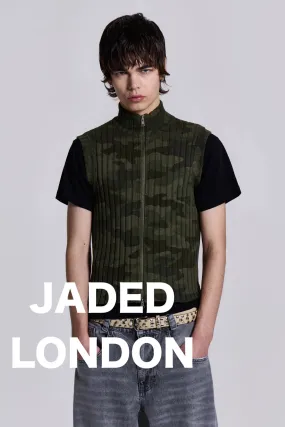 JADED LONDON  |Camouflage Street Style Vests & Gillets