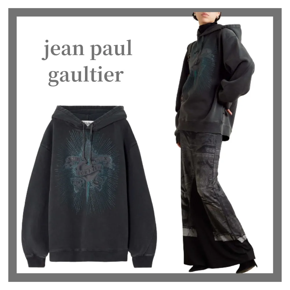 JeanPaul GAULTIER  |Street Style Long Sleeves Plain Cotton Oversized