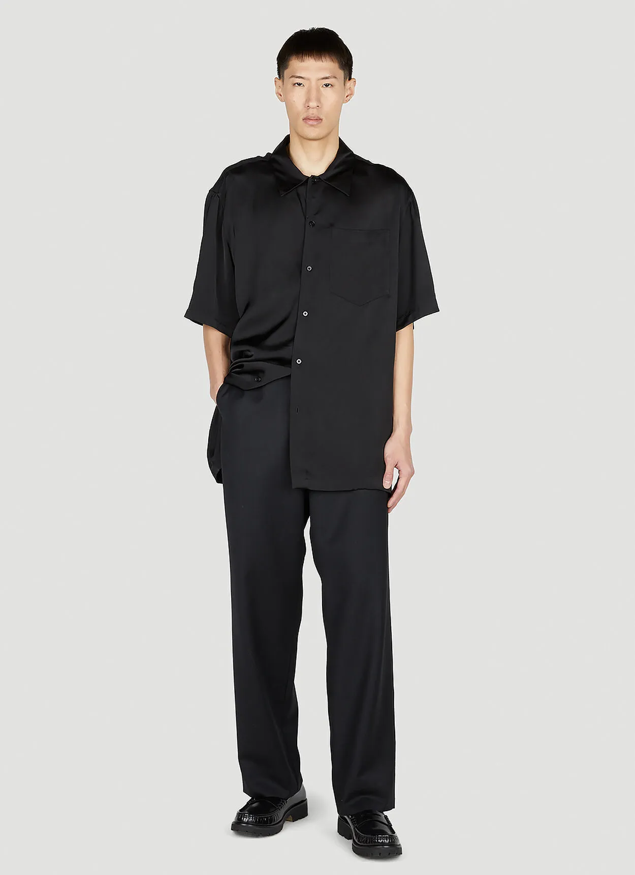 Jil Sander  |Button-down Long Sleeves Plain Designers Shirts