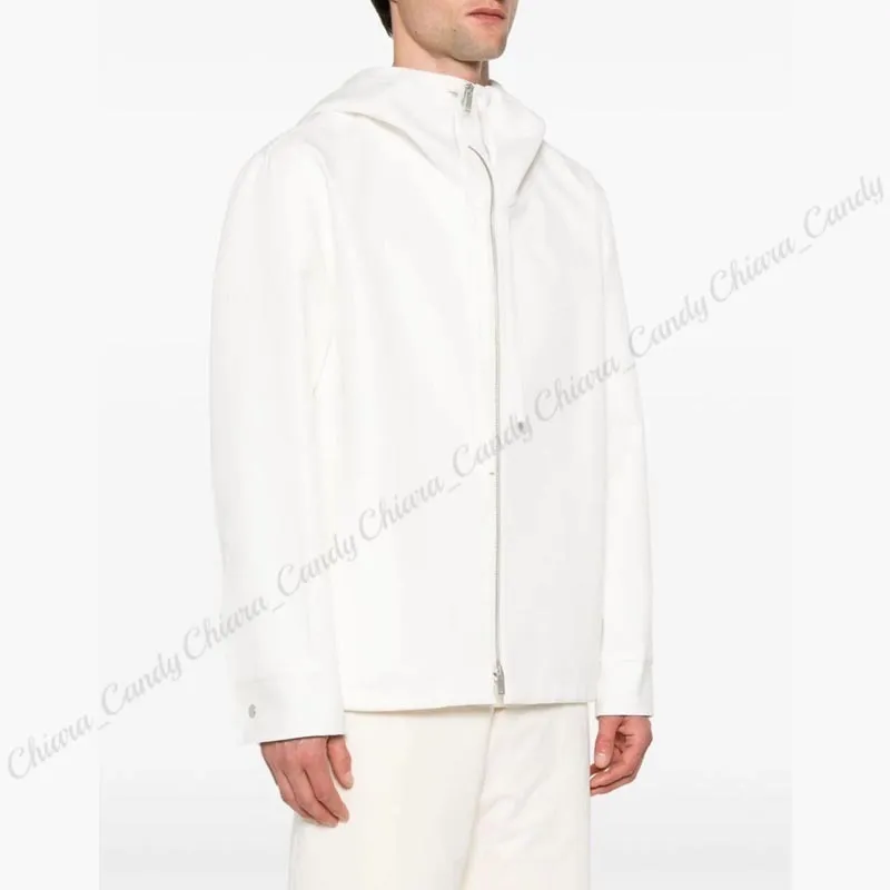 Jil Sander  |Street Style Long Sleeves Plain Cotton Designers Hoodies