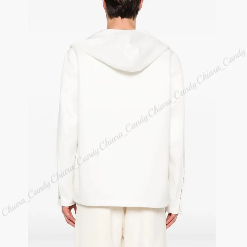 Jil Sander  |Street Style Long Sleeves Plain Cotton Designers Hoodies