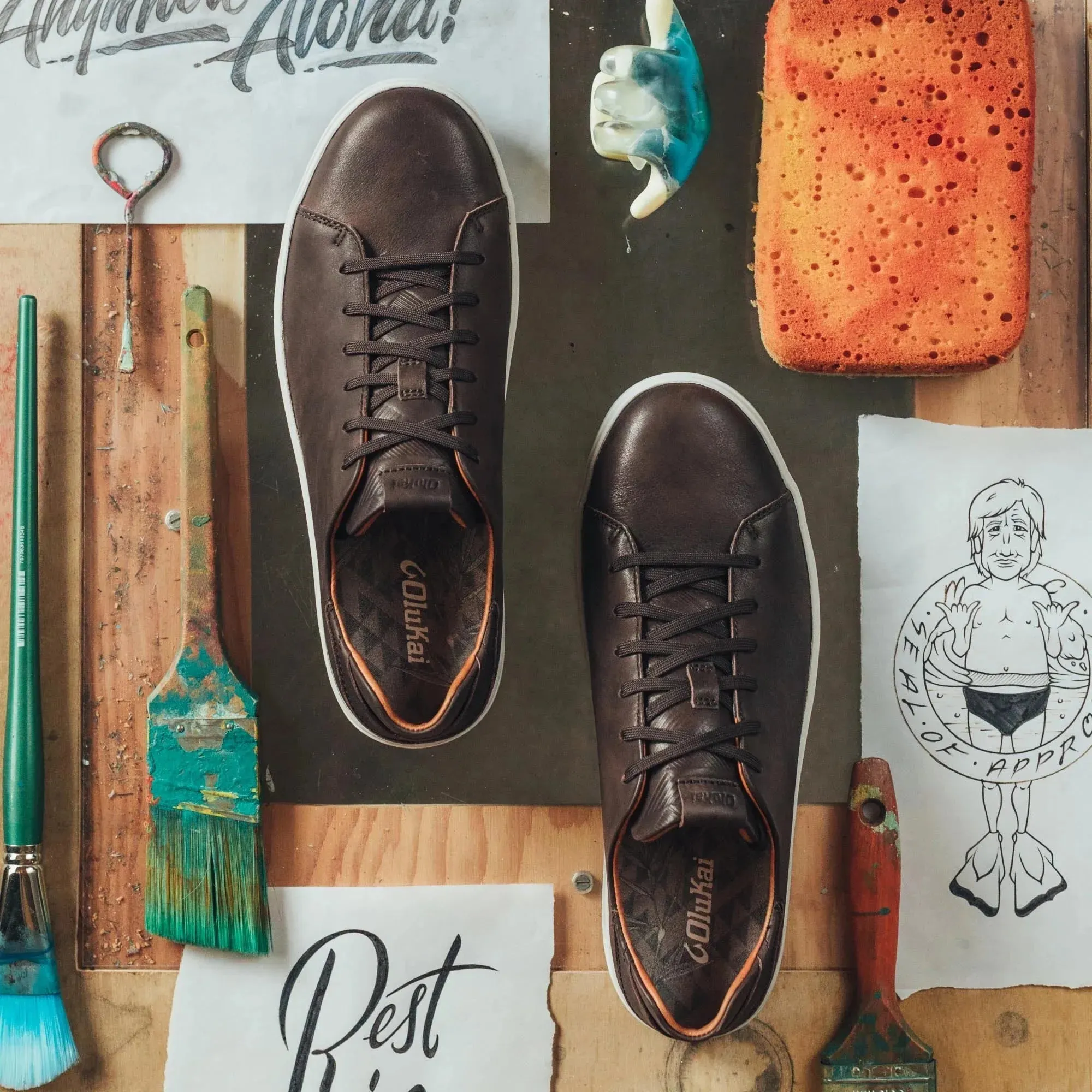 Lae'Ahi Li'Ili Waterproof Sneaker - Dark Java