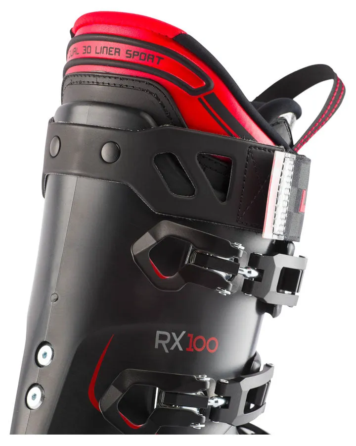 Lange RX 100 Gripwalk All Mountain Ski Boots  - Black / Red - 2023