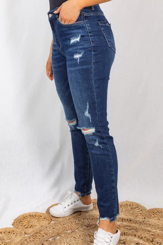 Layla Distressed Skinny Jeans