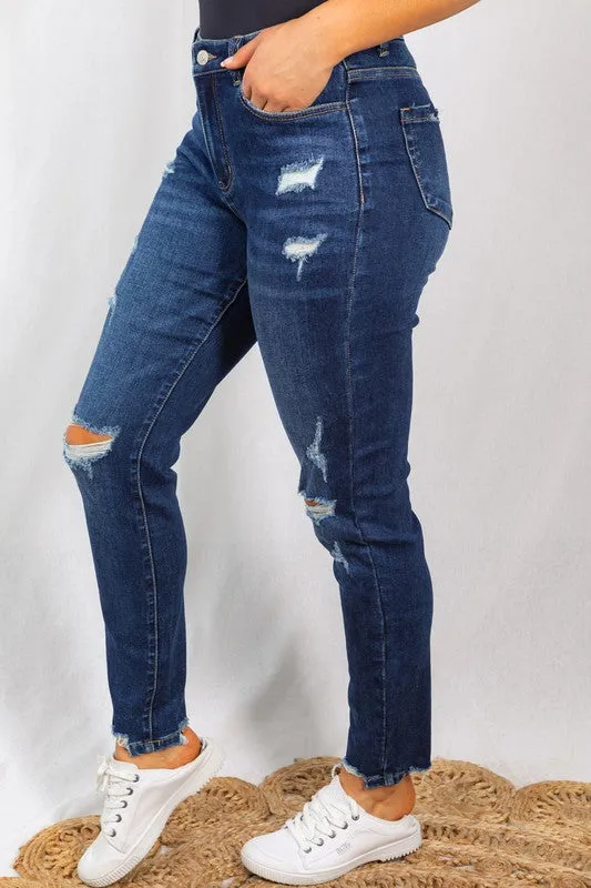 Layla Distressed Skinny Jeans