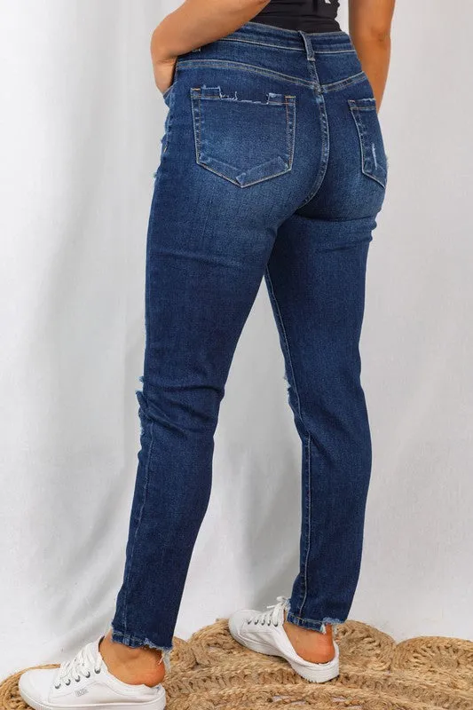 Layla Distressed Skinny Jeans