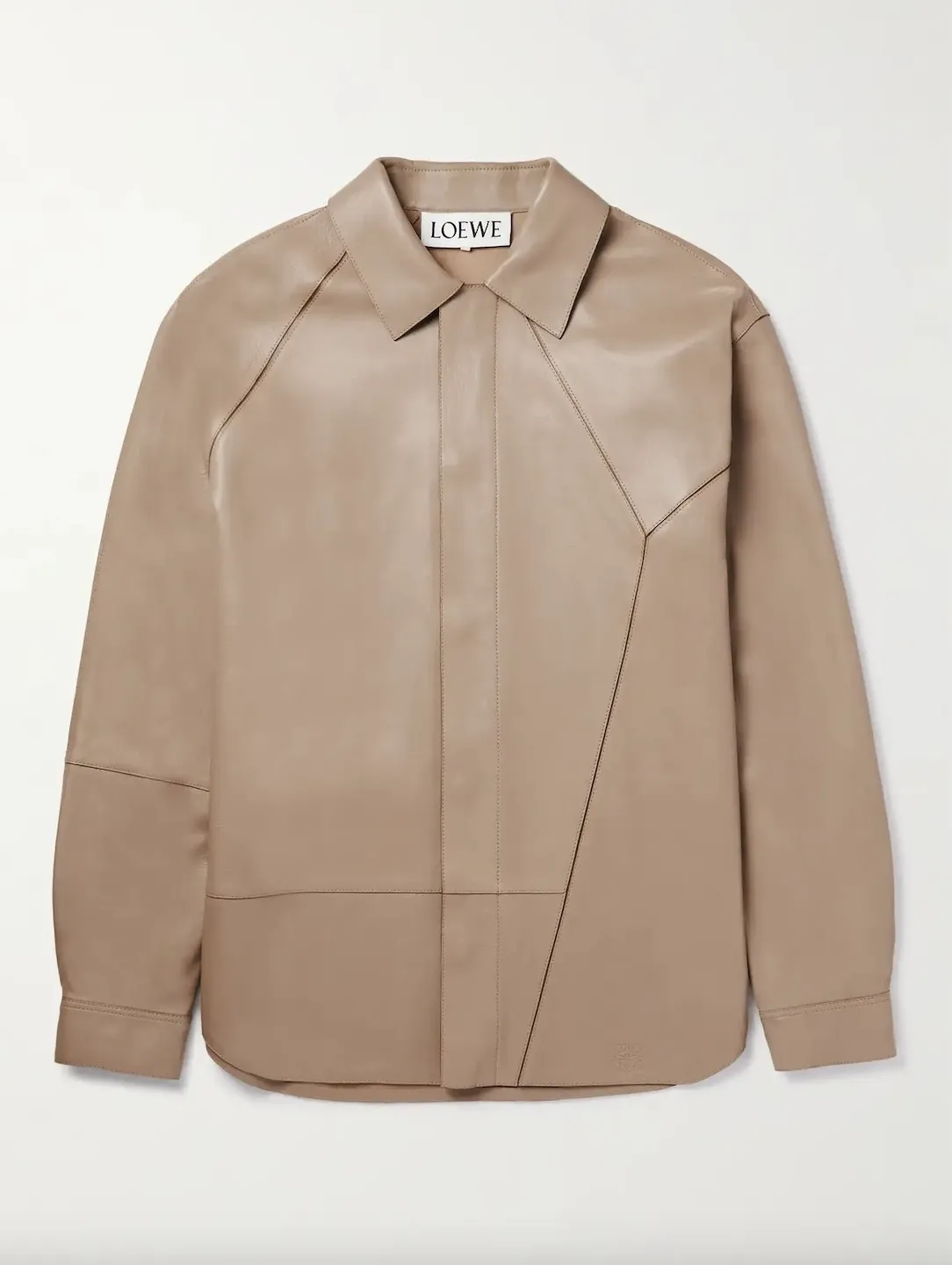 LOEWE  |Button-down Long Sleeves Plain Leather Luxury