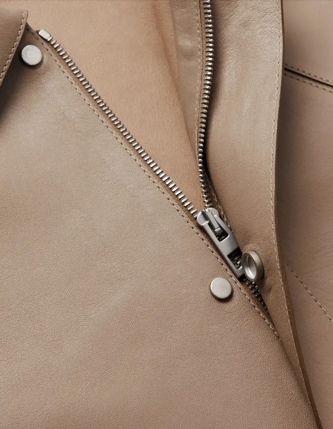 LOEWE  |Button-down Long Sleeves Plain Leather Luxury