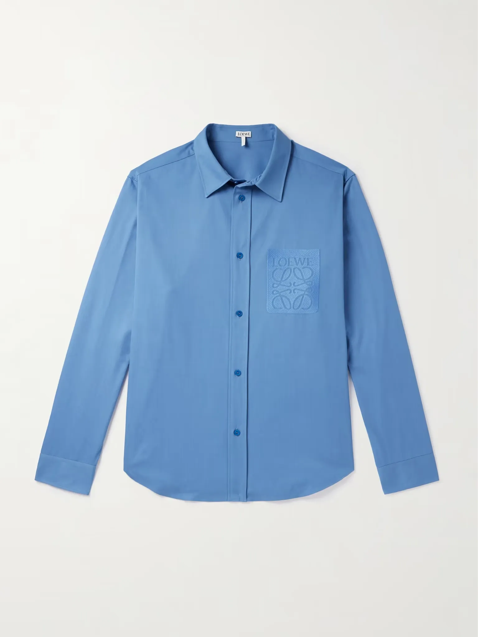 LOEWE  |Button-down Unisex Long Sleeves Plain Cotton Logo Luxury