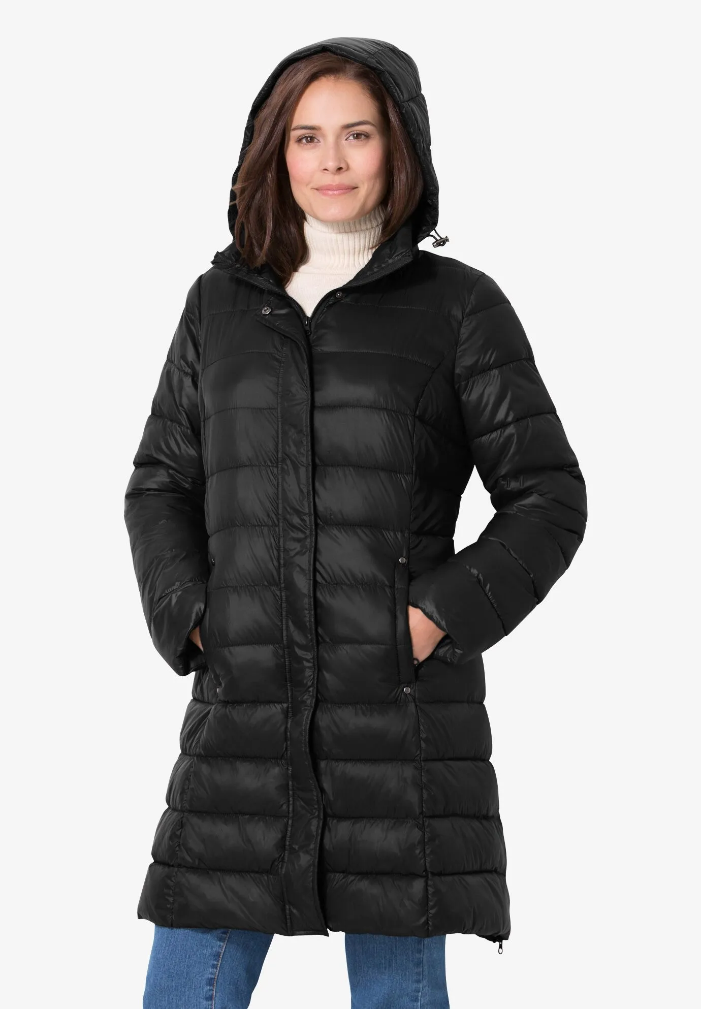 Long Packable Puffer Jacket