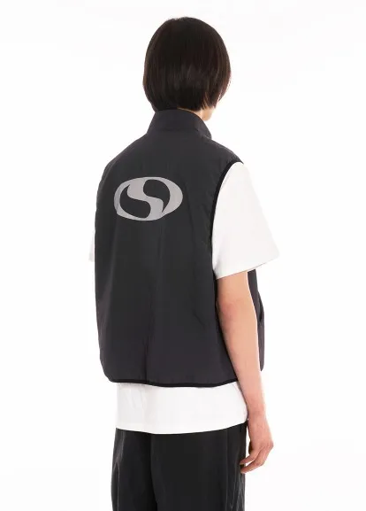 LORES  |Unisex Street Style Plain Logo Skater Style Vests & Gillets