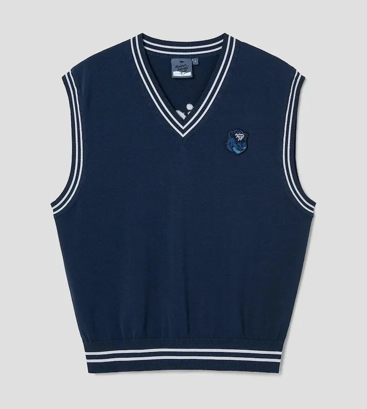 MAISON KITSUNE  |Street Style Plain Designers Vests & Gillets