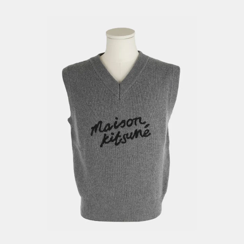 MAISON KITSUNE  |Unisex Street Style Logo Designers Vests & Gillets