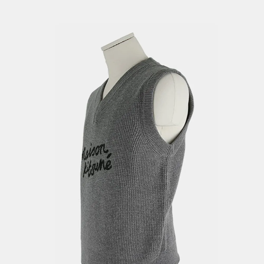 MAISON KITSUNE  |Unisex Street Style Logo Designers Vests & Gillets