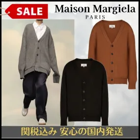 Maison Margiela  |Button-down Wool Plain Cotton Designers Cardigans