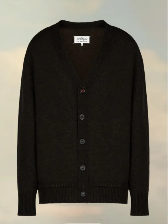 Maison Margiela  |Button-down Wool Plain Cotton Designers Cardigans