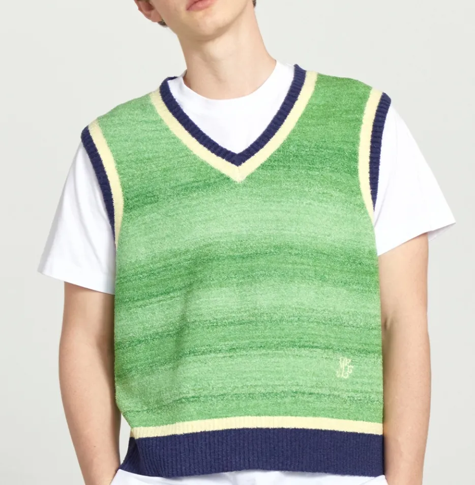 Marithe + Francois Girbaud  |[MARITHE]★GRADATION KNIT VEST