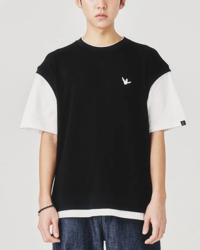 Mark Gonzales  |[WHAT IT ISNT]★ANGEL VEST LAYERD HALF SLEEVE T-SHIRT