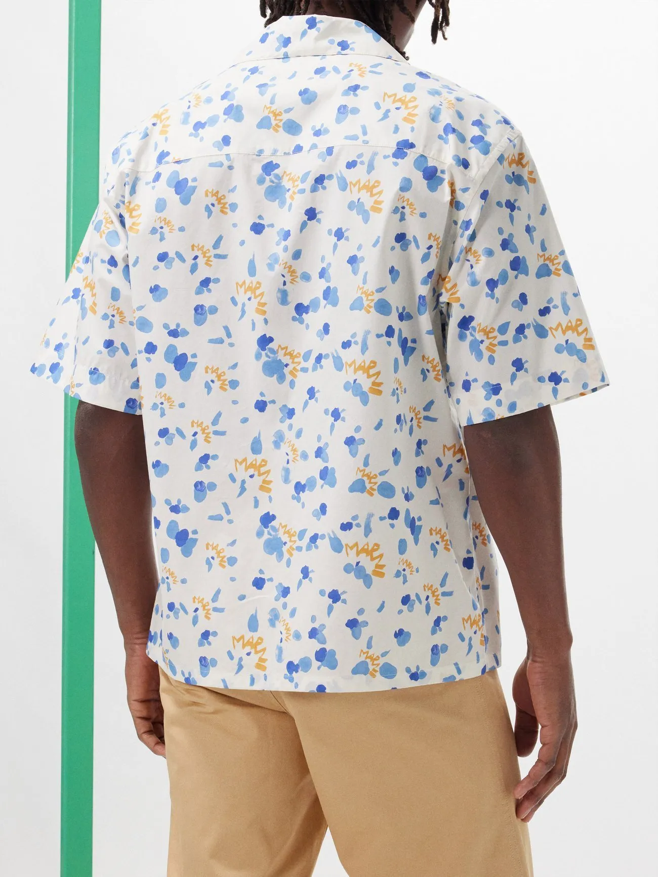 MARNI  |Button-down Cotton Short Sleeves Logo Designers Shirts