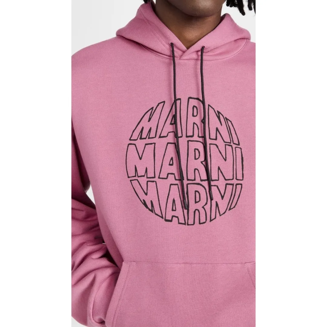 MARNI  |Unisex Street Style Long Sleeves Cotton Oversized Logo