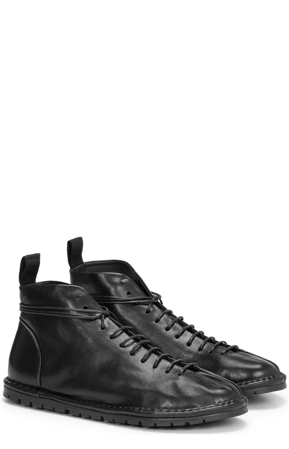 Marsèll Round Toe Lace-Up Shoes