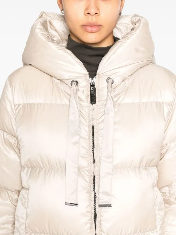 MaxMara Seia Puffer Jacket Beige | Luxury and style at your fingertips