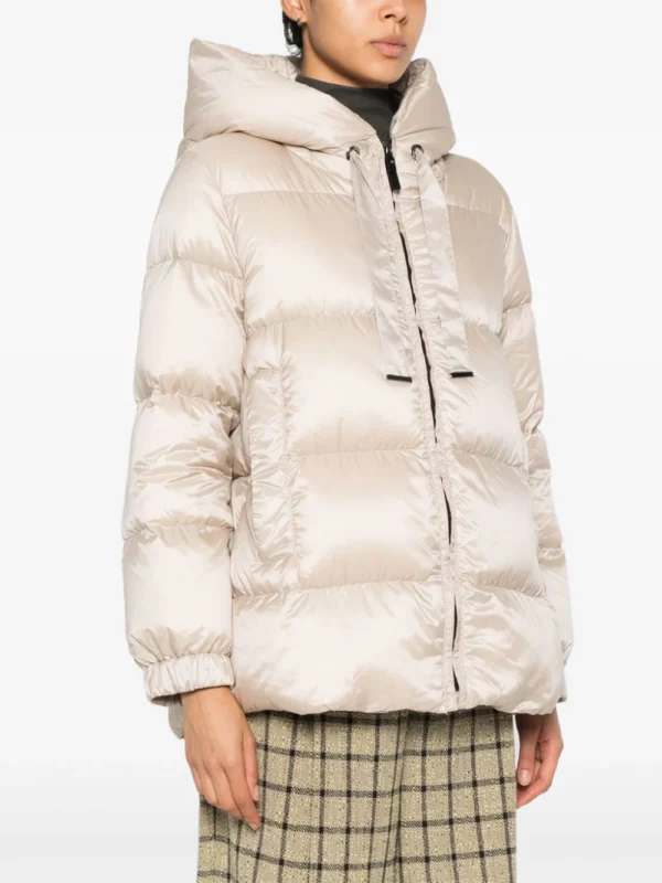 MaxMara Seia Puffer Jacket Beige | Luxury and style at your fingertips