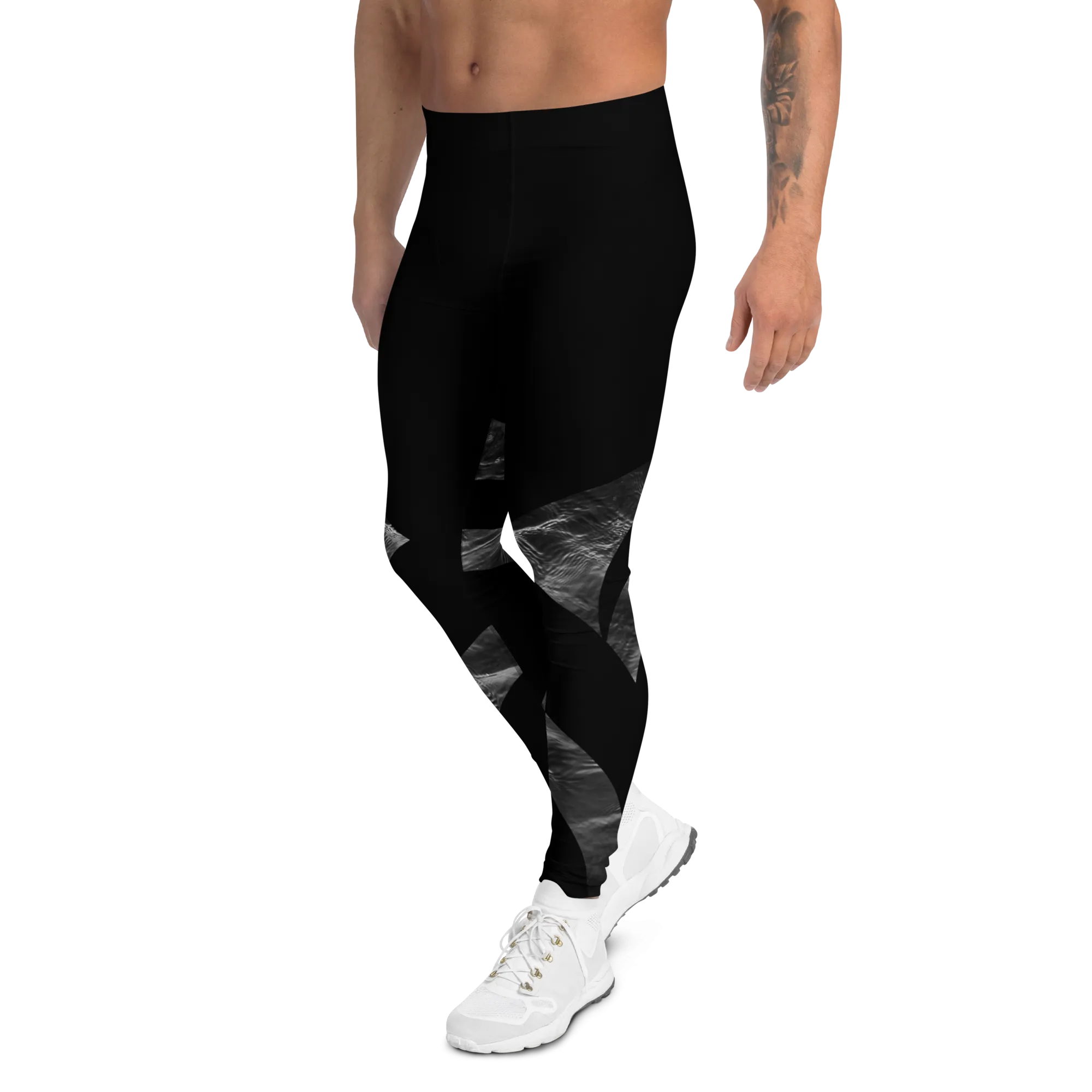 Men's Dark Ripple Leggings