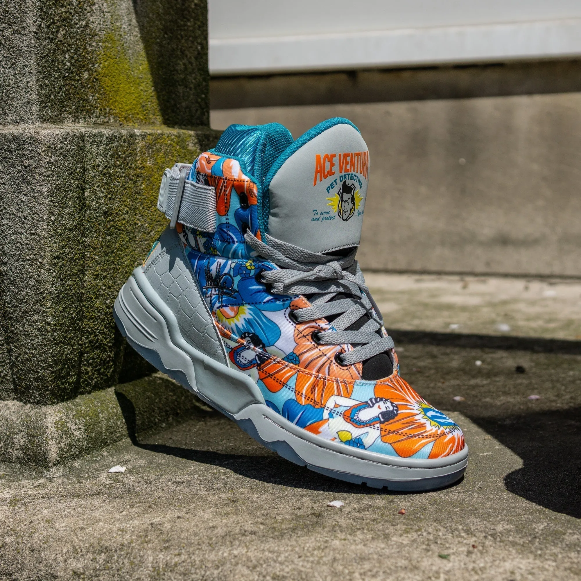 (Men's) Ewing Athletics x Ace Ventura x Mache 33 Hi 'Pet Detective / Hawaiian Shirt' Multi-Color 1BM00588-055