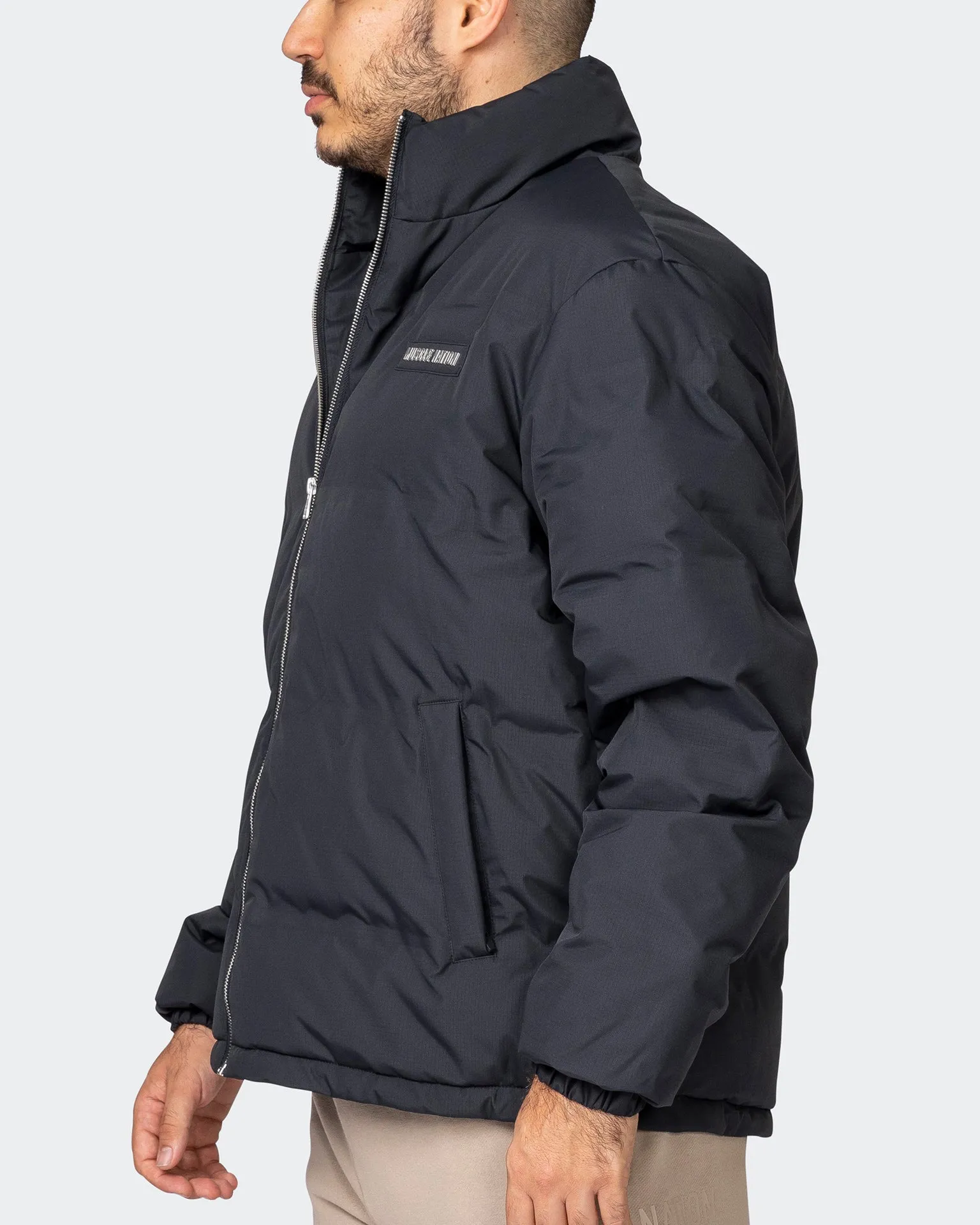 Mens Puffer Jacket - Black