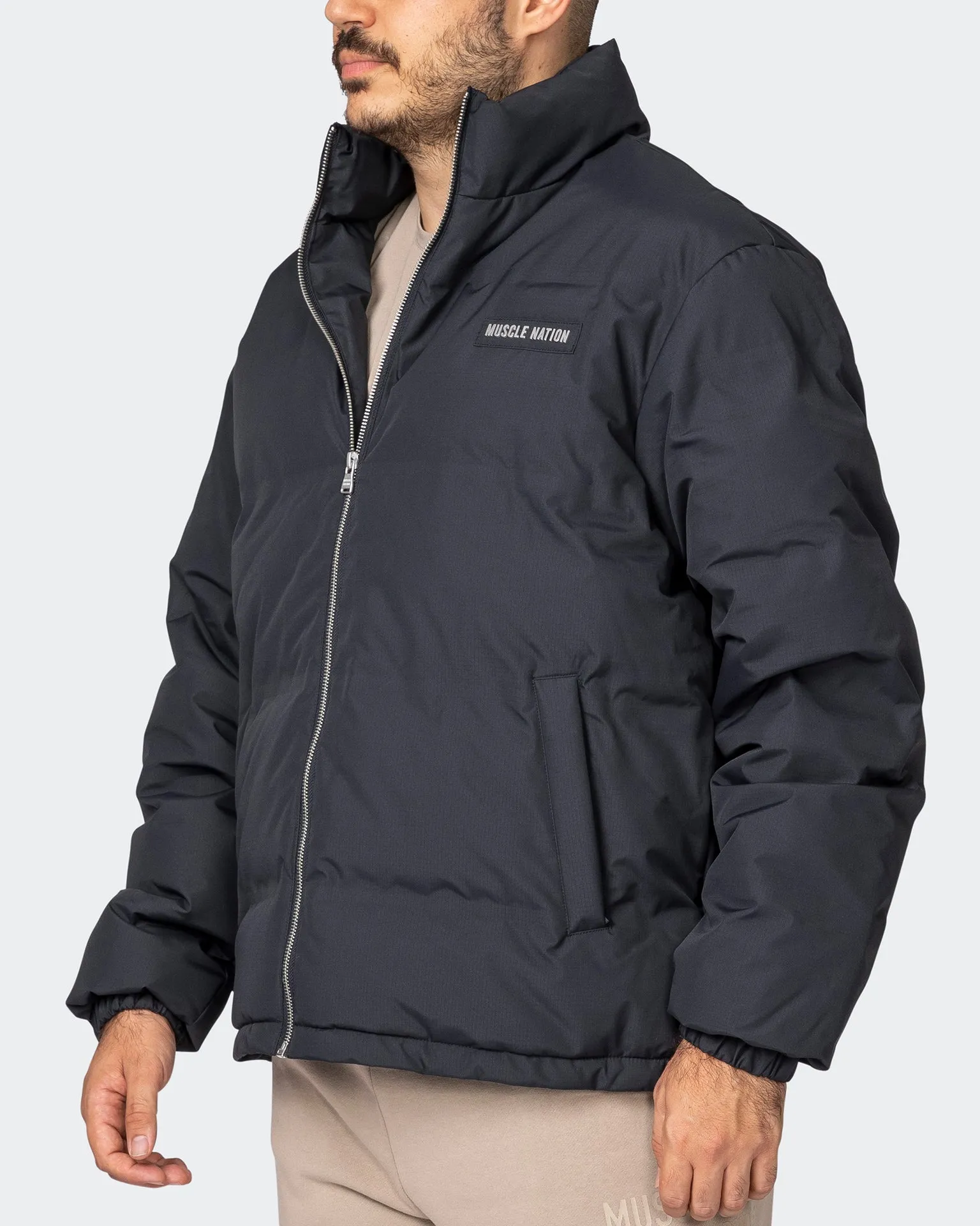 Mens Puffer Jacket - Black