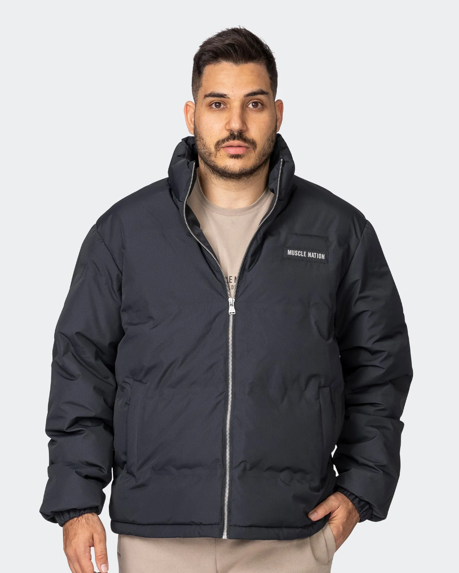 Mens Puffer Jacket - Black