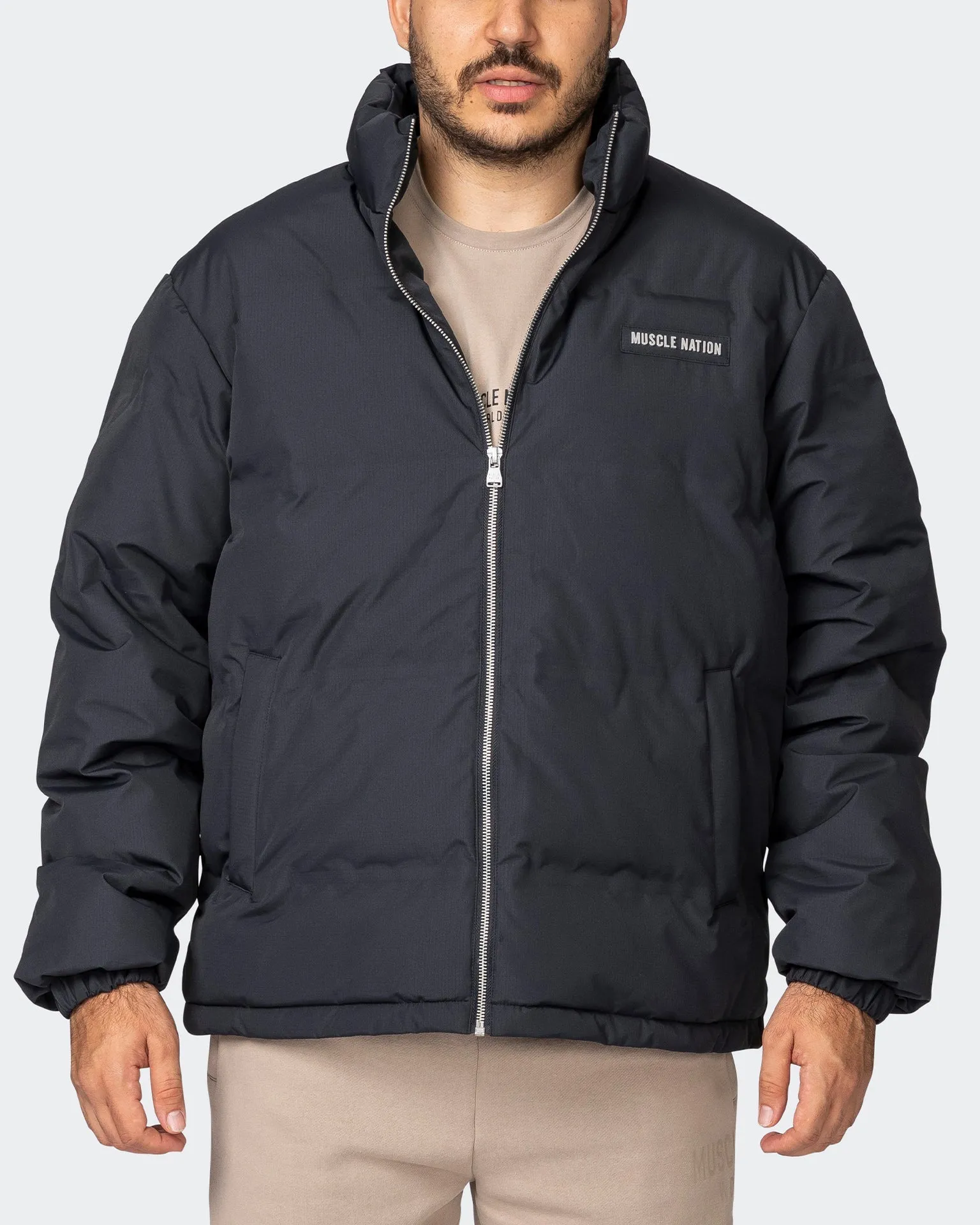 Mens Puffer Jacket - Black