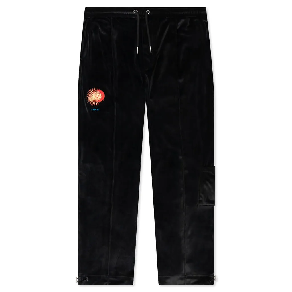 Merci Velour Pants - Black