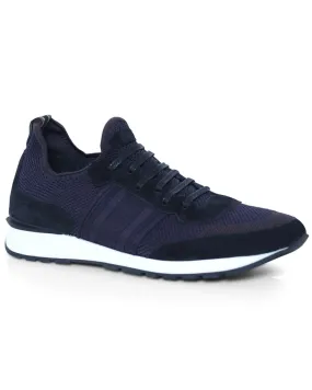 Midnight Runner Sneaker in Blue and Black