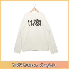 MM6 Maison Margiela  |Unisex Street Style Cotton Logo Hoodies & Sweatshirts