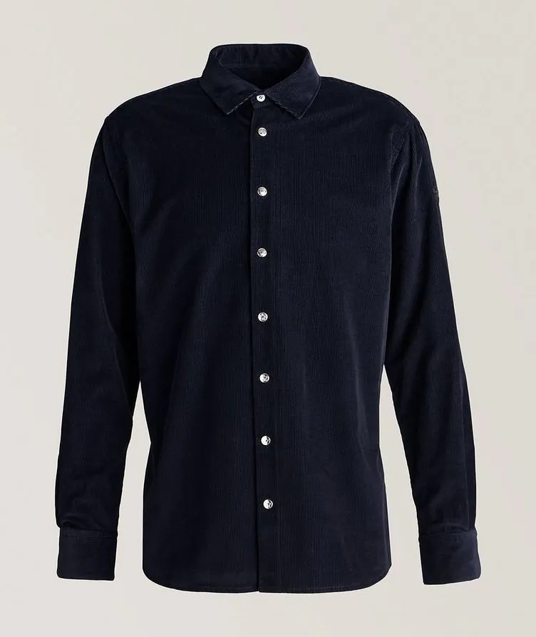 MONCLER  |Button-down Long Sleeves Plain Cotton