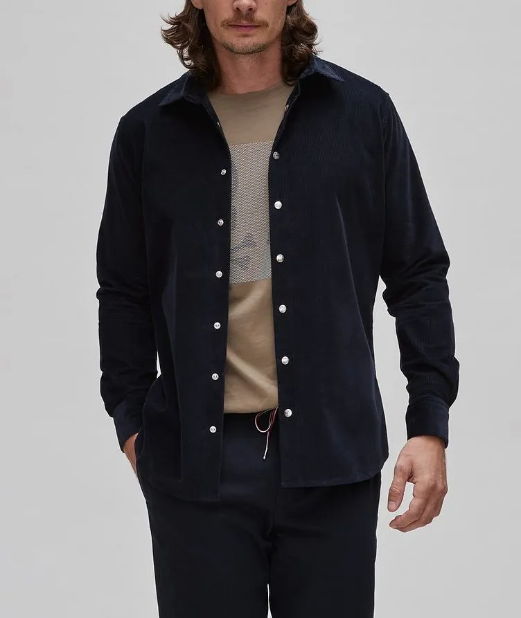 MONCLER  |Button-down Long Sleeves Plain Cotton