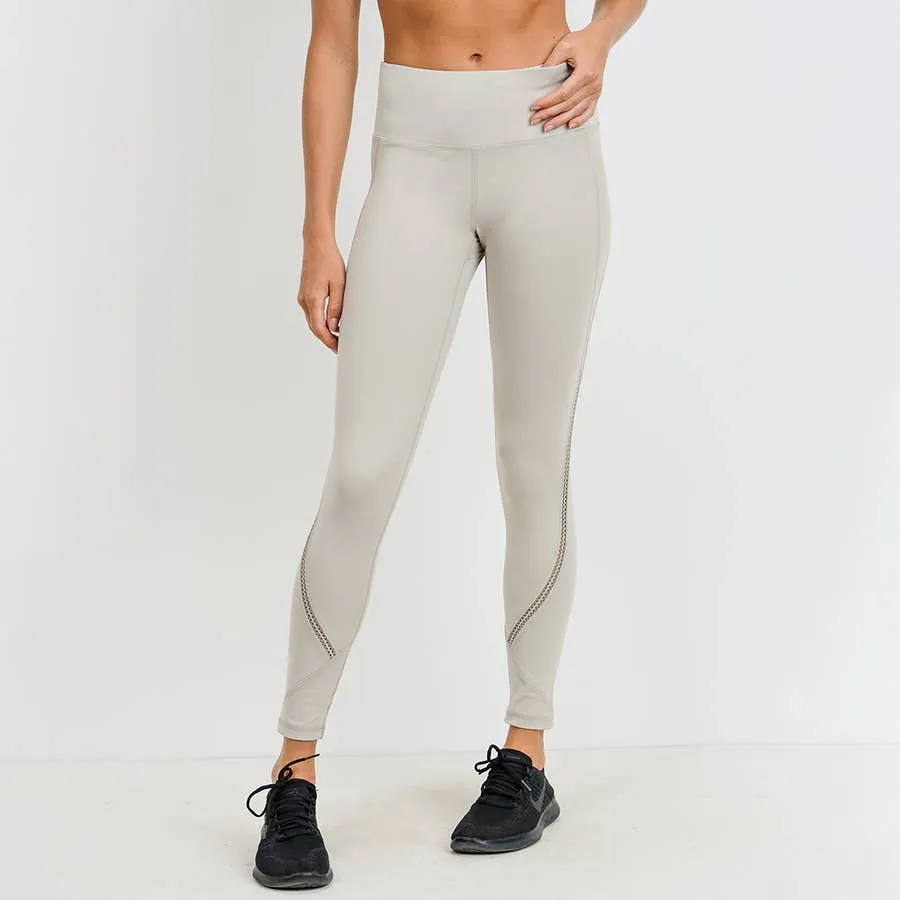 Mono B Zig Zag Wraparound Leggings Sand