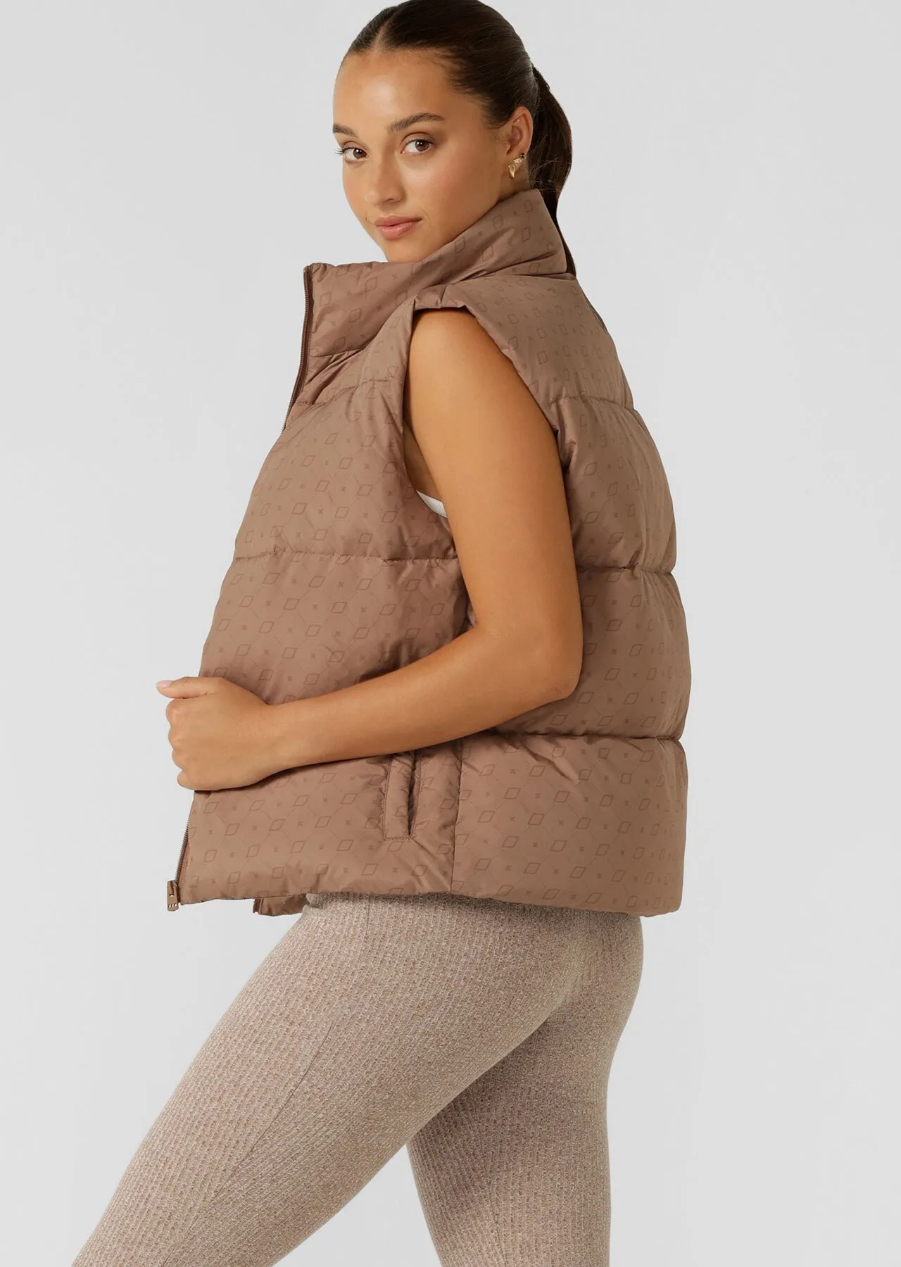 Monogram Puffer Vest | Jackets, Hoodies and Sweats | Lorna Jane Australia